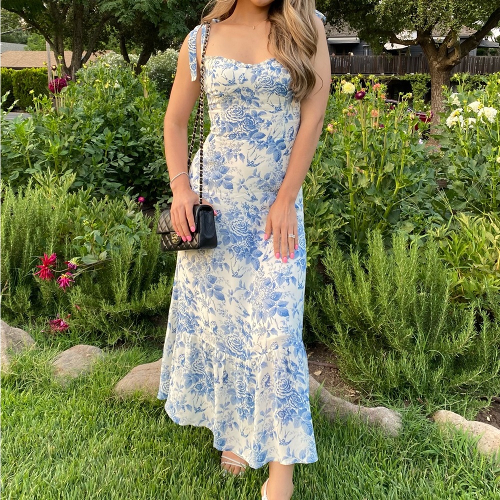 authentic reformation nikita dress pompadour